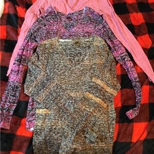 Kavio Bright Pink Long Sleeve Tee for Casual Wear